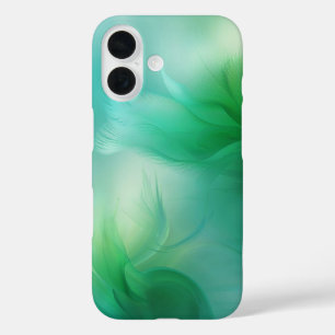 Coque Pour iPhone 16 Vert et bleu dégradé Abstrait