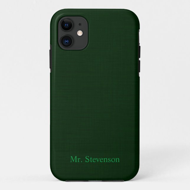 Coques Case-Mate iPhone Vert foncé texturé (Dos)