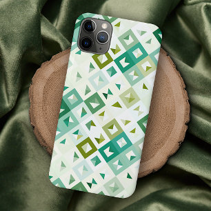 Case-Mate iPhone Case Vert olive clair bleu ivoire mosaïque motif artist