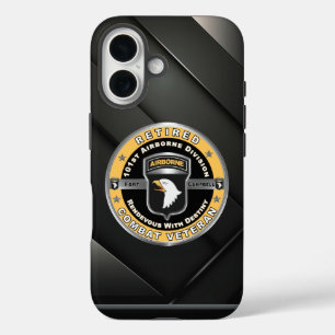Coque Pour iPhone 16 Vétéran à la retraite de la 101e division aéroport