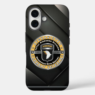Coque Pour iPhone 16 Vétéran de la 101e division aéroportée en Afghanis
