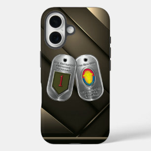 Coque Pour iPhone 16 Vétéran de la 1re division d'infanterie