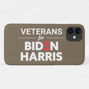 Case-Mate iPhone Case Vétérans de Biden Harris Texte personnalisé Tan Br