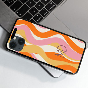 Case-Mate iPhone Case Vibe rétro 60s Pinks Orange Abstrait