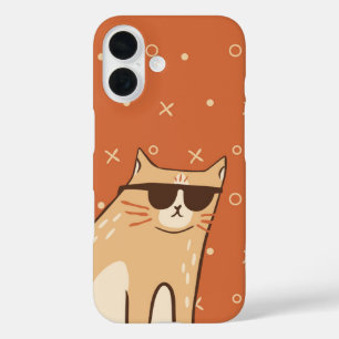 Coque Pour iPhone 16 Vibes de chats cool