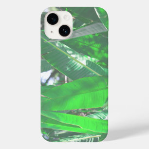 Coque Pour iPhone 14 Vibes d'été Banana Tree Feuilles Pale Green Pastel