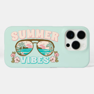 Coques iPhone 16 Pro Vibes d'été Plage tropicale Lunettes de soleil