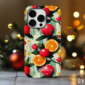 Coque Pour iPhone 14 Pro Vibrance fruitée avec agrumes et baies Délice