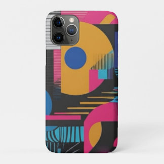 Case-Mate iPhone Case Vibrant Abstract Geometry Glitch Pop Chaos Design 
