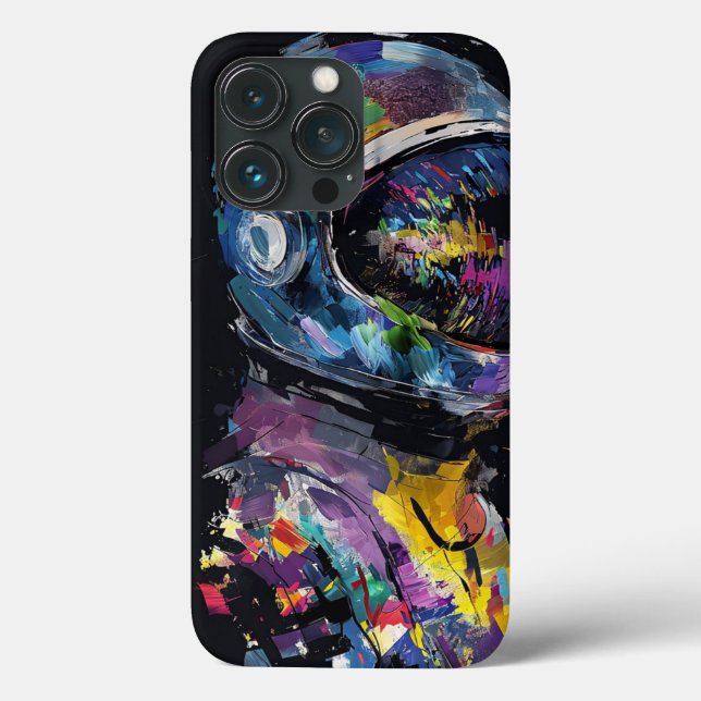 Coques Case-Mate iPhone Vibrant Astronaut Abstrait Tête d'oeuvre numérique (Verso)