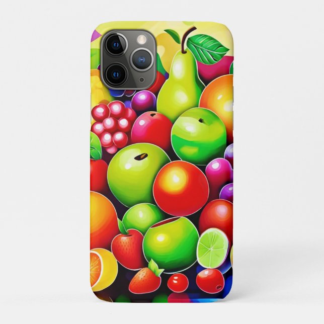 Coques Case-Mate iPhone Vibrant fruits Medley Art (Dos)