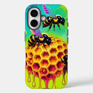 Coque Pour iPhone 16 Vibrant Honeybee Phone Case