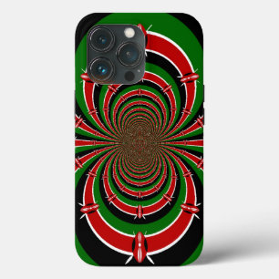 Coques Pour iPhone Vibrant Kenya Vision : Drapeau kényan en miroir