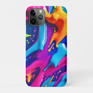 Case-Mate iPhone Case Vibrant Peinture de néon Splatter Abstrait