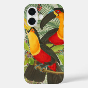 Coque Pour iPhone 16 Vibrant Tropical Toucan Birds Art Exotic Jungle
