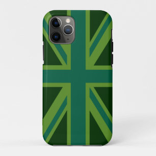 Coques Pour iPhone Vibrant Union Jack Turquoise