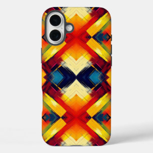 Coques iPhone 16 Plus Vibrations Rétro en Couleurs : Formes Géométriques