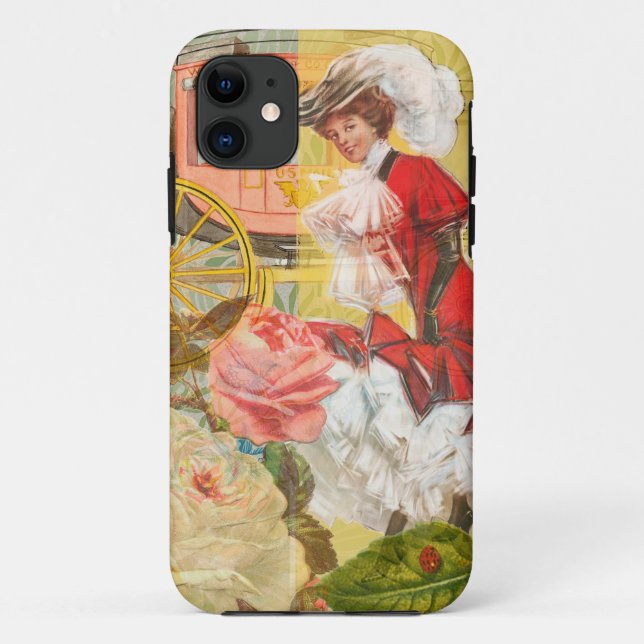 Coques Case-Mate iPhone Victorian Lady Woman Fun Carriage (Dos)