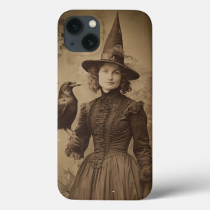 Case-Mate iPhone Case Victorian Witch Sepia Portrait style 5