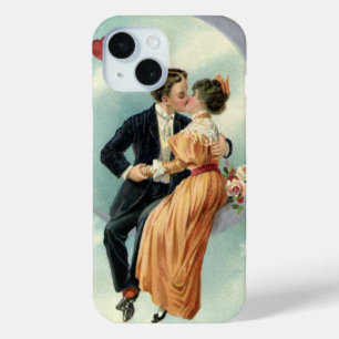Coque Pour iPhone 15 Victorienne Saint Valentin Baiser Vintage sur la L