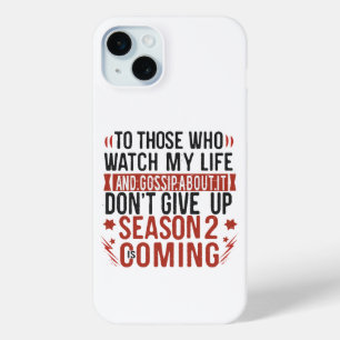 Coque iPhone 15 Mini Vie drôle potins rumeur blague humour sarcastique