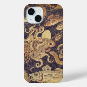 Coque Pour iPhone 15 Vie marine, mosaïque de Pompéi