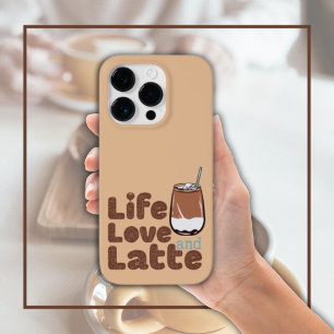 Coque Pour iPhone 14 Pro Vie mignonne Amour et latte