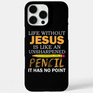 Coques iPhone 16 Pro Max Vie Sans Jésus Drôle Foi Religieuse Chrétienne