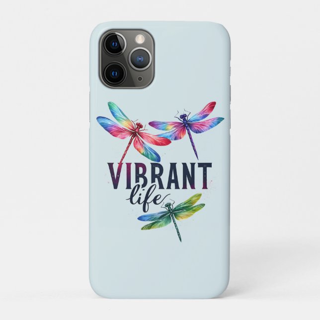 Coques Case-Mate iPhone Vie vibrante - libellule artistique (Dos)