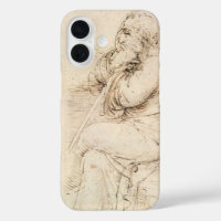 Vieil Homme et Esquisse d'eau de Léonard de Vinci