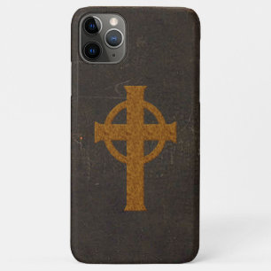 Coques Pour iPhone Vieille croix en cuir d'impression