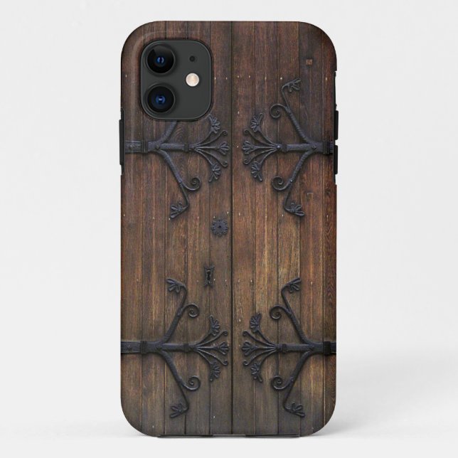 Coques Case-Mate iPhone Vieille porte en bois rustique (Dos)