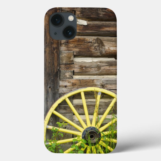 Coques Case-Mate iPhone Vieille roue de chariot dans une vieille ville aur (Verso)