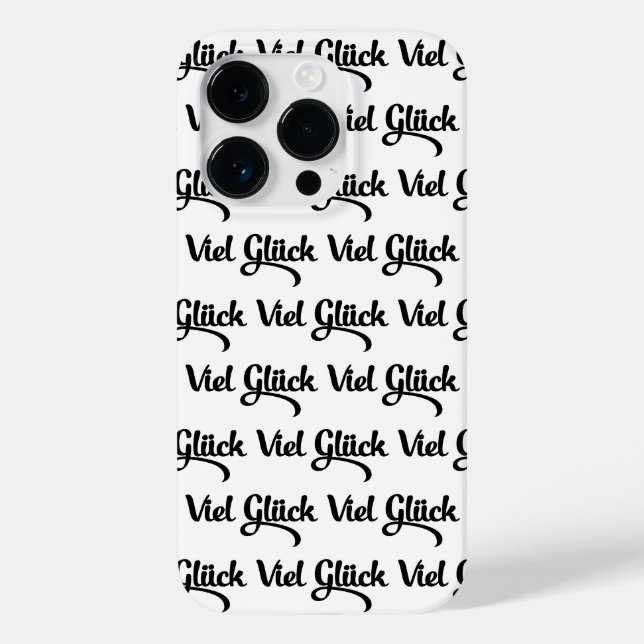 Coques Case-Mate iPhone Viel Glück | Bonne chance Langue Allemande (Verso)