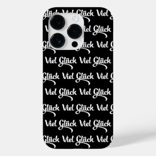 Coque Pour iPhone 14 Pro Viel Glück   Bonne chance Langue Allemande