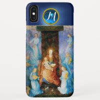 VIERGE AVEC CONCERT ENFANT D'ANGES, Monogramme Ble