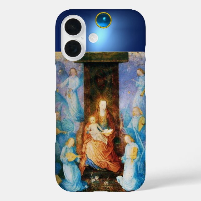 Coques Case-Mate iPhone VIERGE AVEC CONCERT ENFANT D'ANGES, Pierre Bleue (Verso)
