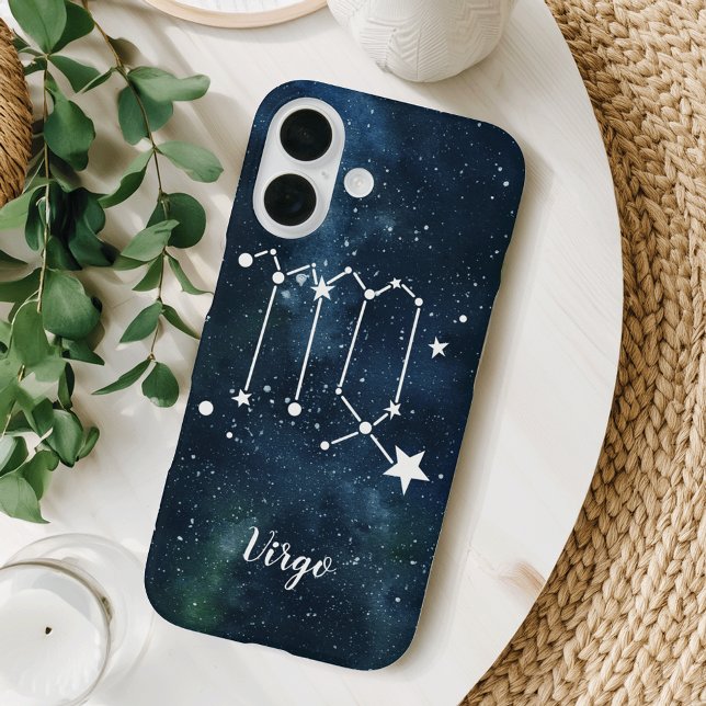 Coques Case-Mate iPhone Vierge | Constellation astrologique des signes zod (Créateur téléchargé)