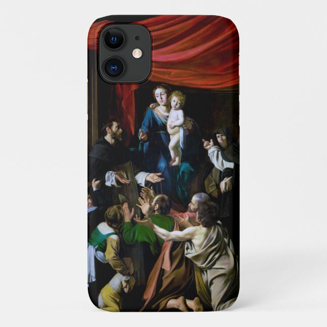 Coques Case-Mate iPhone Vierge du Rosaire, Caravaggio (Dos)