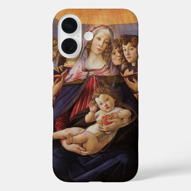 Coques Case-Mate iPhone Vierge et enfant aux anges par Sandro Botticelli (Verso)