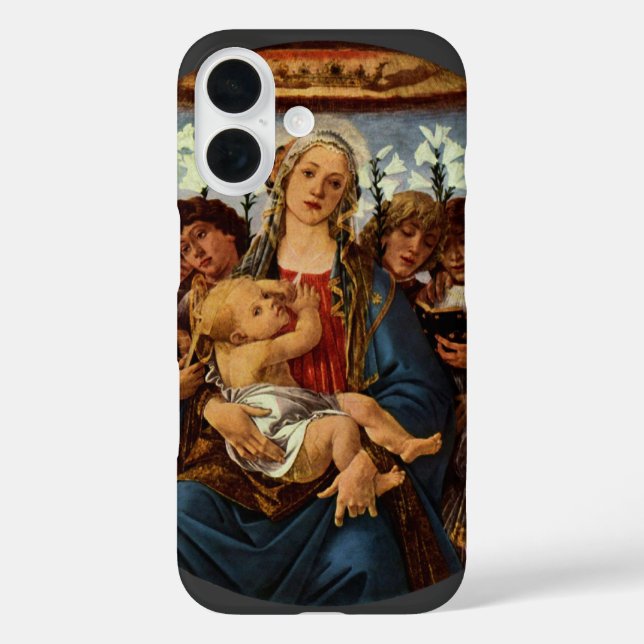 Coques Case-Mate iPhone Vierge et enfant avec huit anges par Botticelli (Verso)