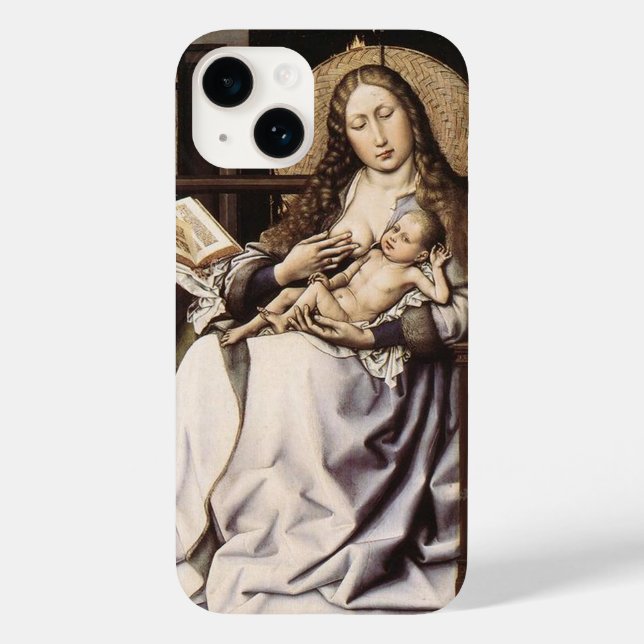 Coques Case-Mate iPhone Vierge flamande de la Renaissance et enfant (Verso)