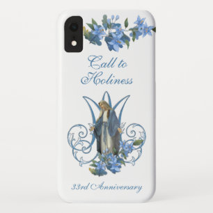 Case-Mate iPhone Case Vierge religieuse Marie 33e anniversaire Fleur ble