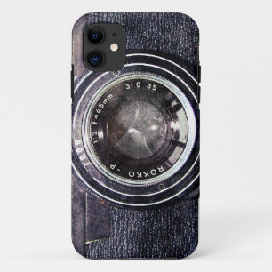 Coque Case-Mate Pour iPhone Vieux appareil photo noir