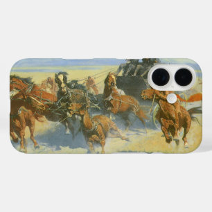 Coques iPhone 16 Vieux Cowboy, dépassant le Nigh Leader, Remington