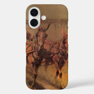 Coque Pour iPhone 16 Vieux Cowboys, La diligence par John Borein