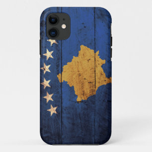 Etui iPhone Case-Mate Vieux drapeau en bois de Kosovo
