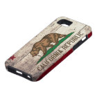 Vieux drapeau en bois de la Californie