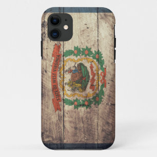 Etui iPhone Case-Mate Vieux drapeau en bois de la Virginie Occidentale