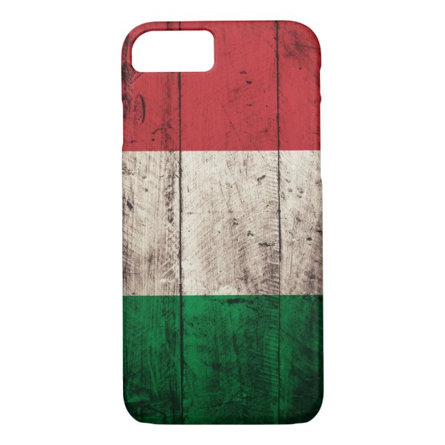 Coques Case-Mate iPhone Vieux drapeau en bois de l'Italie (Dos)